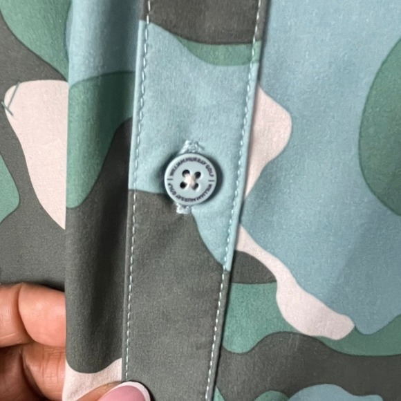 William Murray Golf Camouflage Short Sleeve Button Up Shirt Mens XLarge - Picture 6 of 12